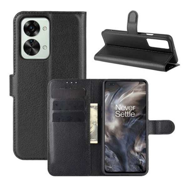 OnePlus Nord 2T Etui med Stativ Svart