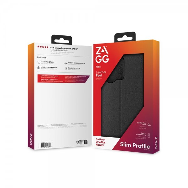 Zagg OnePlus Nord 3 Etui Folio Svart