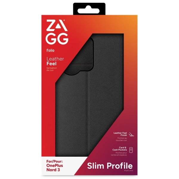 Zagg OnePlus Nord 3 Etui Folio Svart