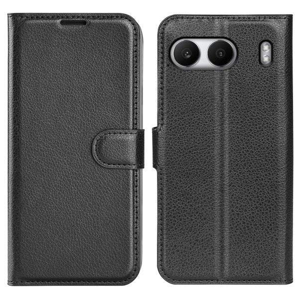 OnePlus Nord 4 Etui Litchi Svart