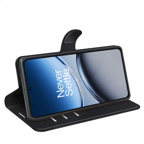 OnePlus Nord 4 Etui Litchi Svart