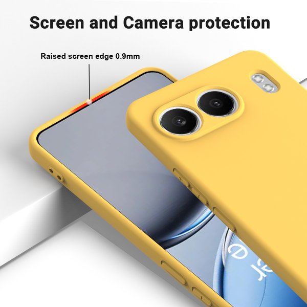 OnePlus Nord 4 Deksel med Stropp Silikon Gul