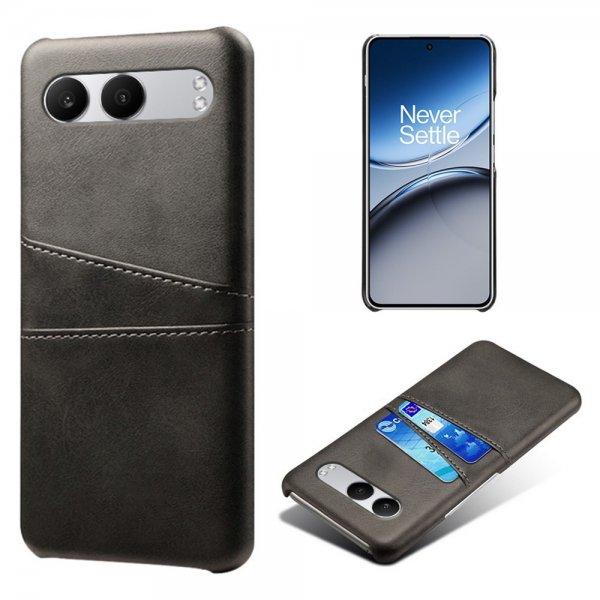 OnePlus Nord 4 Deksel med To Kortlommer Svart