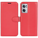 OnePlus Nord CE 2 5G Etui Litchi Rød