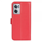 OnePlus Nord CE 2 5G Etui Litchi Rød