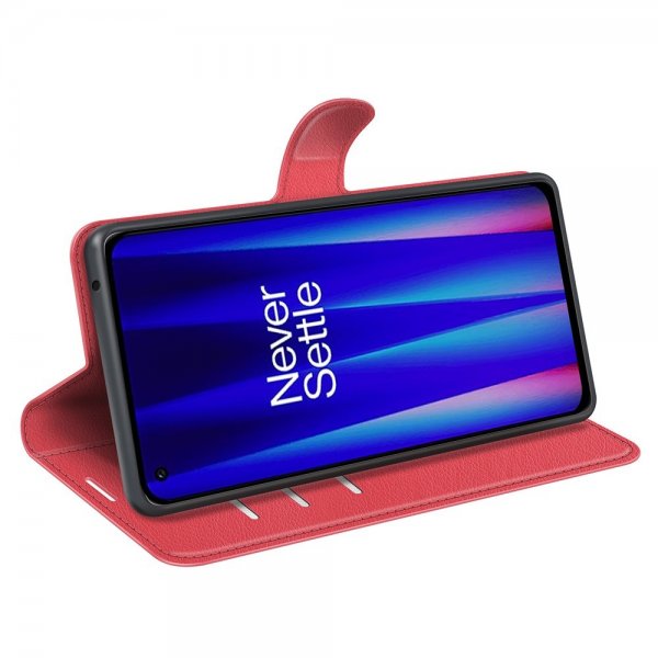 OnePlus Nord CE 2 5G Etui Litchi Rød