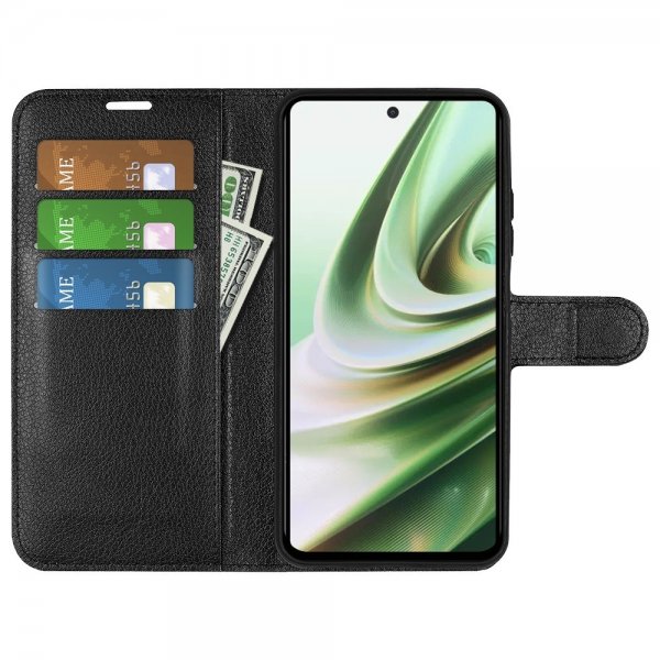 OnePlus Nord CE 3 Lite 5G Etui Litchi Svart