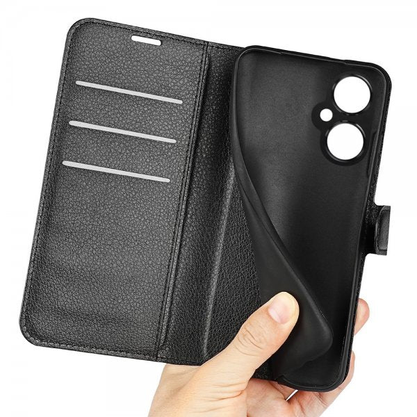 OnePlus Nord CE 3 Lite 5G Etui Litchi Svart