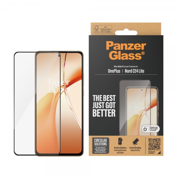 PanzerGlass OnePlus Nord CE4 Lite 5G Skjermbeskytter Ultra-Wide Fit