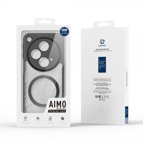 Dux Ducis OnePlus Open Deksel Aimo Series MagSafe Svart