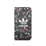 Adidas iPhone 6/6S/7/8/SE Etui OR Booklet Case AOP FW18 Blommor Svart