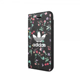 Adidas iPhone 6/6S/7/8/SE Etui OR Booklet Case AOP FW18 Blommor Svart