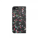 Adidas iPhone 6/6S/7/8/SE Etui OR Booklet Case AOP FW18 Blommor Svart