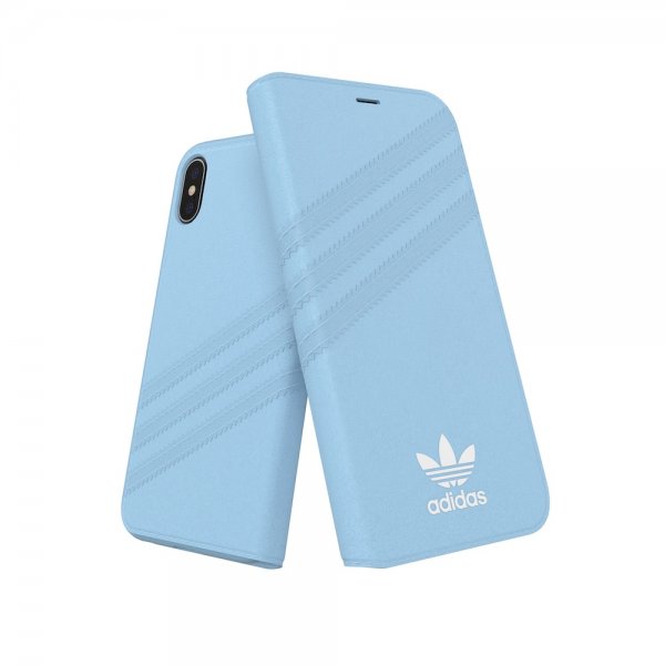 Adidas iPhone X/Xs Etui OR Booklet Case Suede FW18 Blå