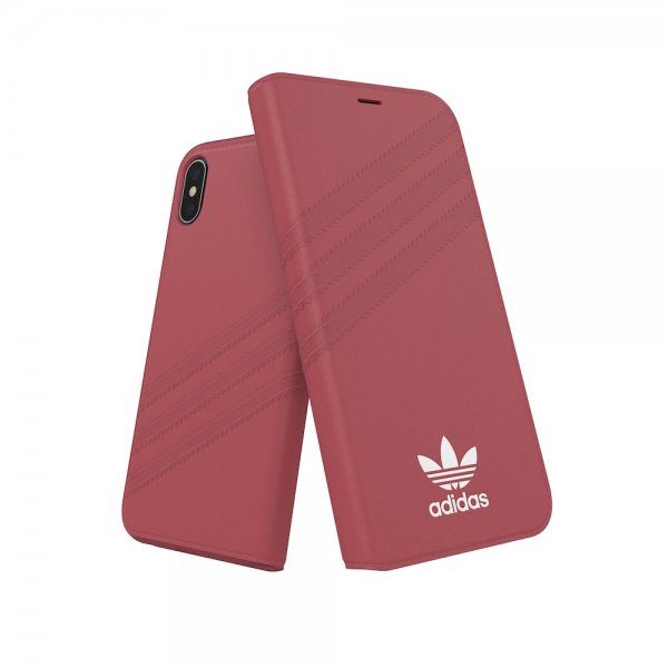 Adidas iPhone X/Xs Etui OR Booklet Case Suede FW18 Rosa