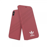 Adidas iPhone X/Xs Etui OR Booklet Case Suede FW18 Rosa