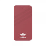 Adidas iPhone X/Xs Etui OR Booklet Case Suede FW18 Rosa