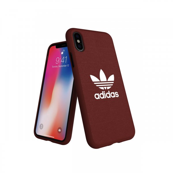 Adidas iPhone X/Xs Deksel OR Trefoil Snap Case Canvas FW18 Maroon