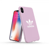 Adidas iPhone Xs Max Deksel OR Moulded Case Canvas FW18 Clear Pink
