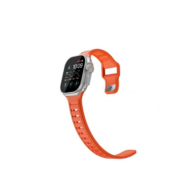 KeyBudz Apple Watch 44/45/46mm/Apple Watch Ultra Armbånd Journey Electric Orange