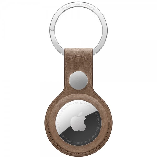 Apple Original AirTag Holder FineWoven Nøkkelring Taupe