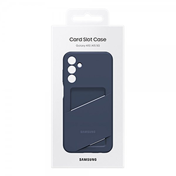 Samsung Original Galaxy A15 Deksel Card Slot Case Blueblack