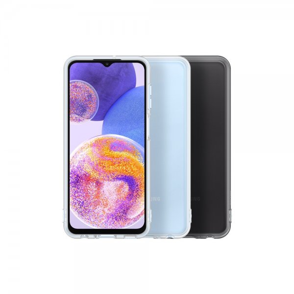 Samsung Original Galaxy A23 5G Deksel Soft Clear Cover Svart