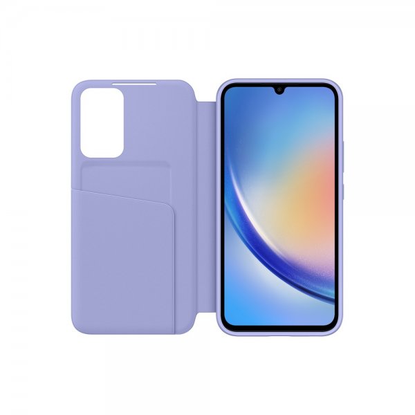 Samsung Original Galaxy A34 5G Etui Smart View Wallet Case Blueberry