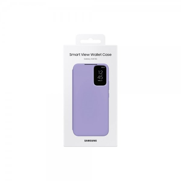 Samsung Original Galaxy A34 5G Etui Smart View Wallet Case Blueberry