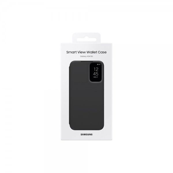 Samsung Original Galaxy A34 5G Etui Smart View Wallet Case Svart