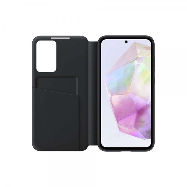 Samsung Original Galaxy A35 Etui Smart View Wallet Case Svart