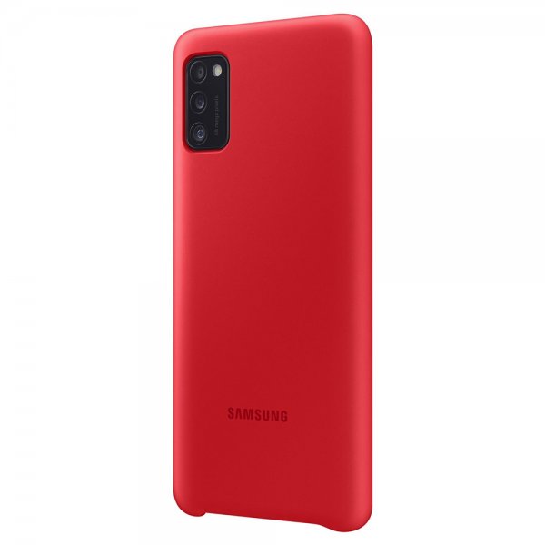 Samsung Original Galaxy A41 Deksel Silikoni Cover Rød