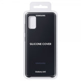 Samsung Original Galaxy A41 Deksel Silikoni Cover Svart