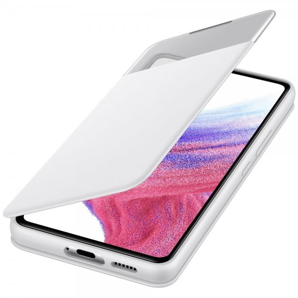 Samsung Original Galaxy A53 5G Etui Smart S View Wallet Cover Hvit