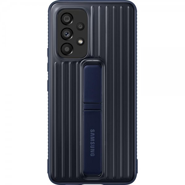 Samsung Original Galaxy A53 5G Deksel Protective Standing Cover Transparent Navy