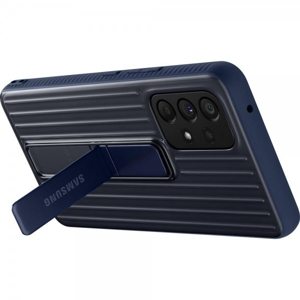 Samsung Original Galaxy A53 5G Deksel Protective Standing Cover Transparent Navy
