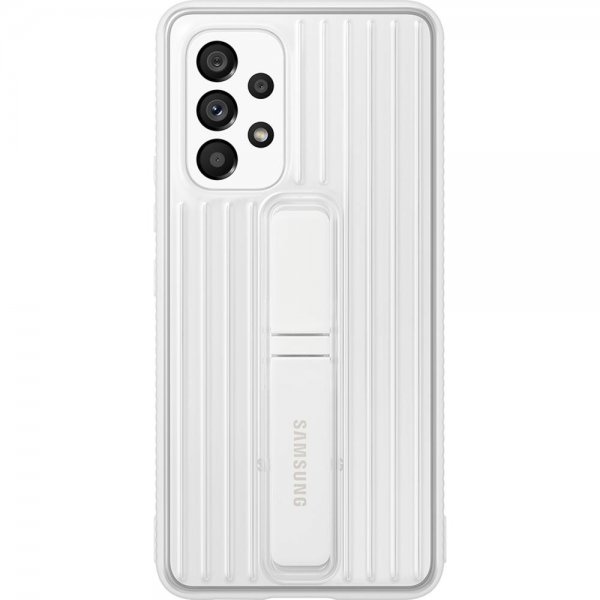 Samsung Original Galaxy A53 5G Deksel Protective Standing Cover Transparent Hvit