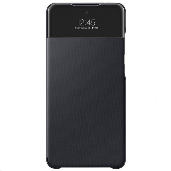 Samsung Original Galaxy A72 Etui Smart S View Wallet Cover Svart