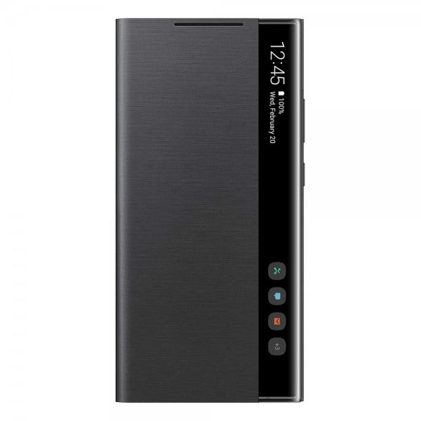 Samsung Original Galaxy Note 20 Ultra Etui Clear View Cover Svart