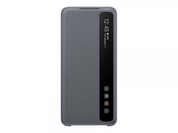 Samsung Original Galaxy S20 Etui Smart Clear View Cover Grå
