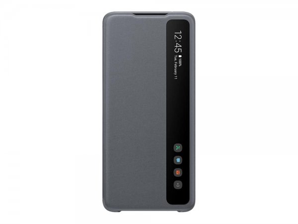Samsung Original Galaxy S20 Ultra Etui Smart Clear View Cover Grå