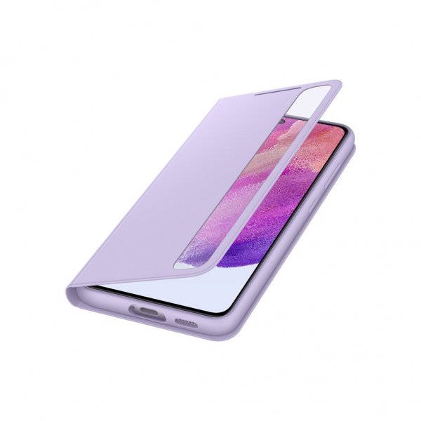 Samsung Original Galaxy S21 FE Etui Smart Clear View Cover Lavender