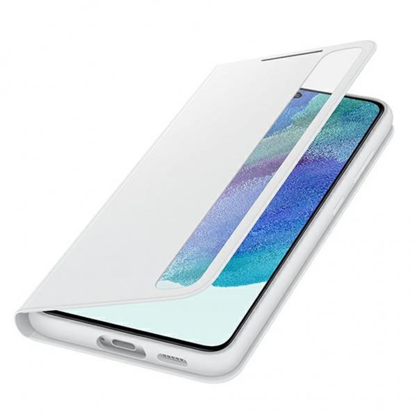 Samsung Original Galaxy S21 FE Etui Smart Clear View Cover Hvit