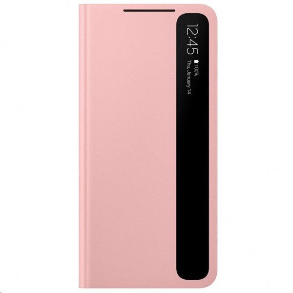 Samsung Original Galaxy S21 Etui Smart Clear View Cover Rosa