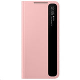 Samsung Original Galaxy S21 Etui Smart Clear View Cover Rosa