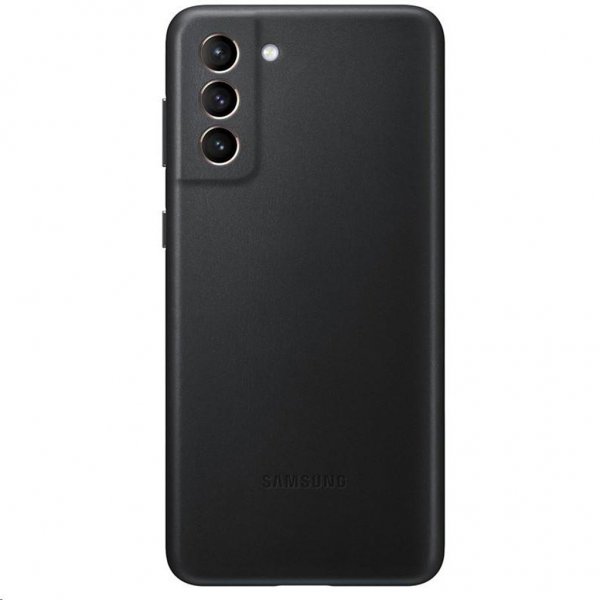 Samsung Original Galaxy S21 Plus Deksel Leather Cover Svart