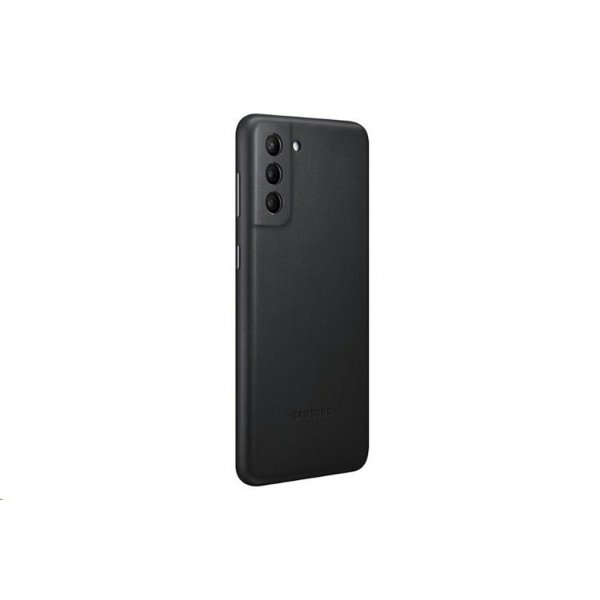 Samsung Original Galaxy S21 Plus Deksel Leather Cover Svart