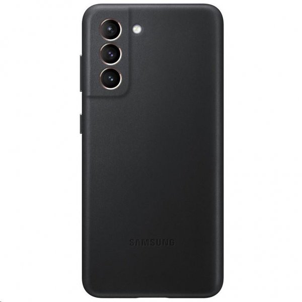 Samsung Original Galaxy S21 Deksel Leather Cover Svart
