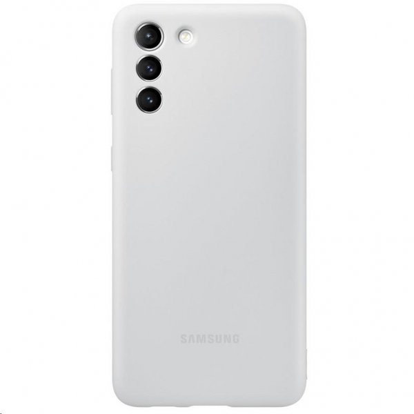 Samsung Original Galaxy S21 Deksel Silicone Cover Lysegrå