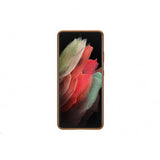 Samsung Original Galaxy S21 Ultra Deksel Leather Cover Brun